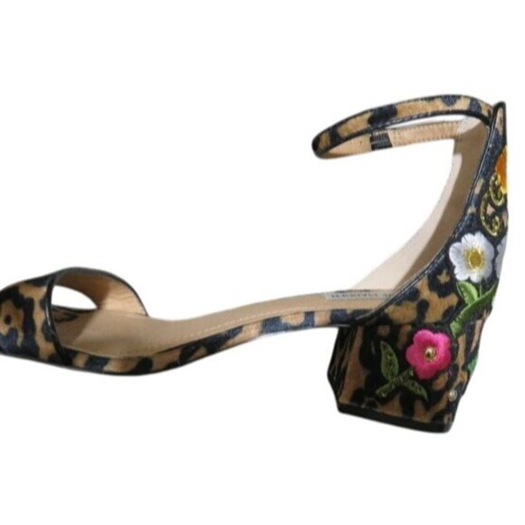 Steve Madden Inca boho floral embroidered embellished sandals flats 9.5 - Picture 6 of 13